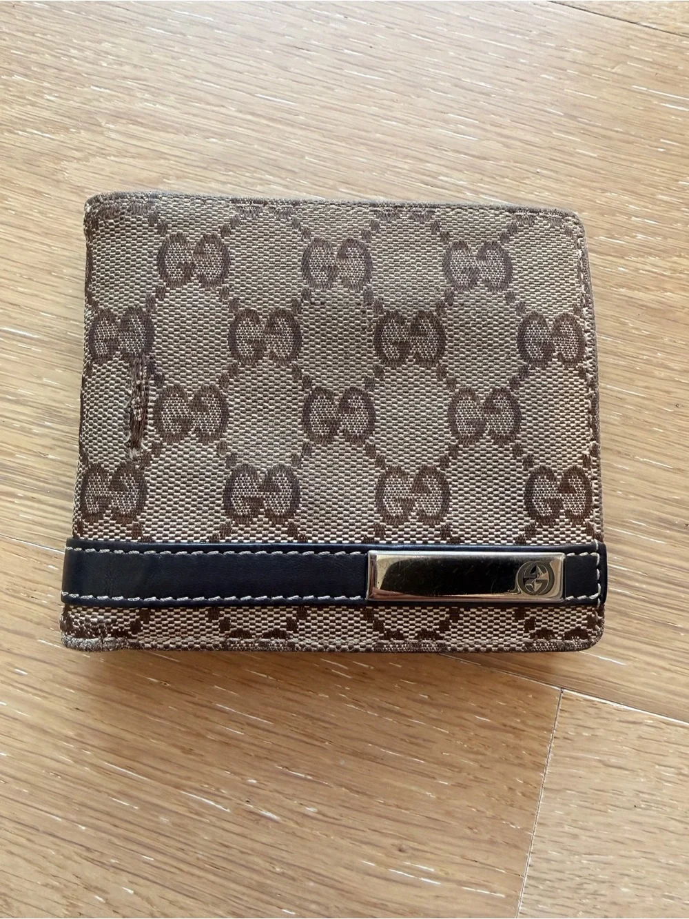 Gucci Mens Brown Monogram Wallet